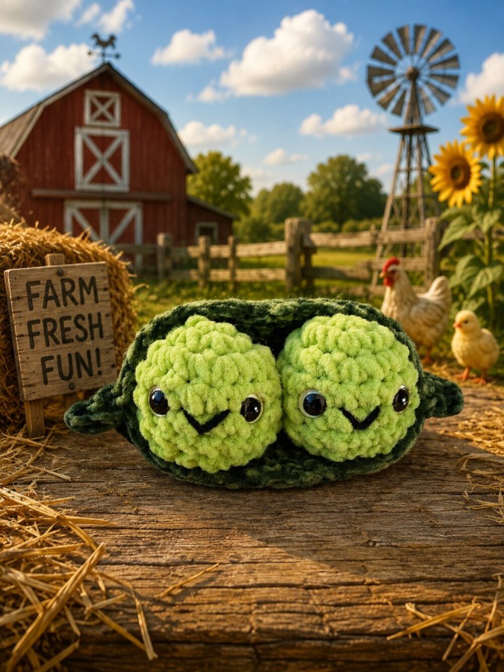 Peas in a Pod Plushie